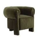 Green Velvet Club Chair - Club Chair