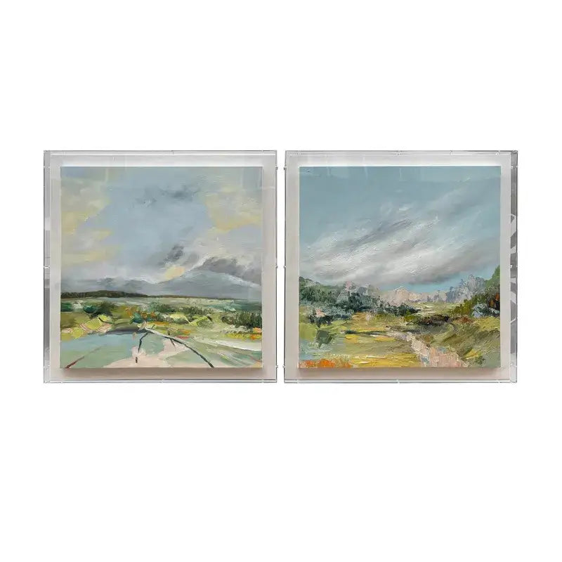 Greene Lands Set of 2 - 32’’W x 32’’H - Artwork