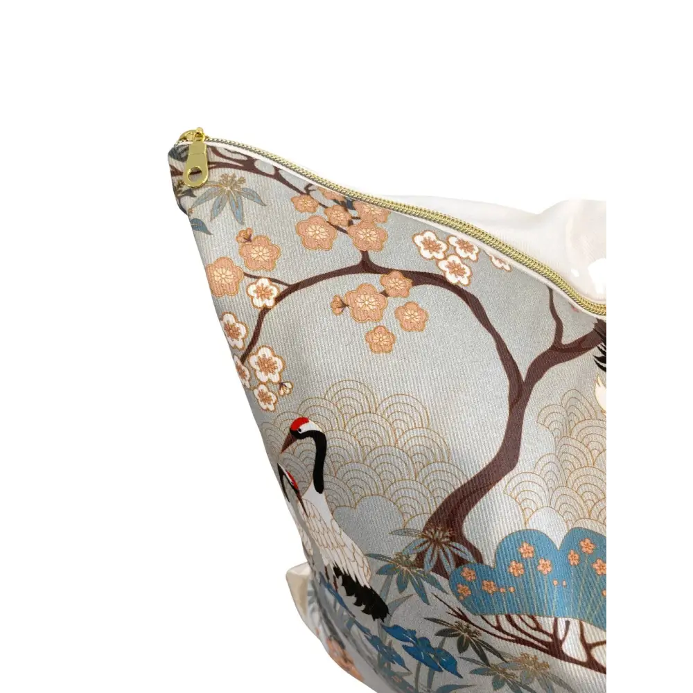 Gueth Japanese Garden in Gray Pillow Cover 18x18