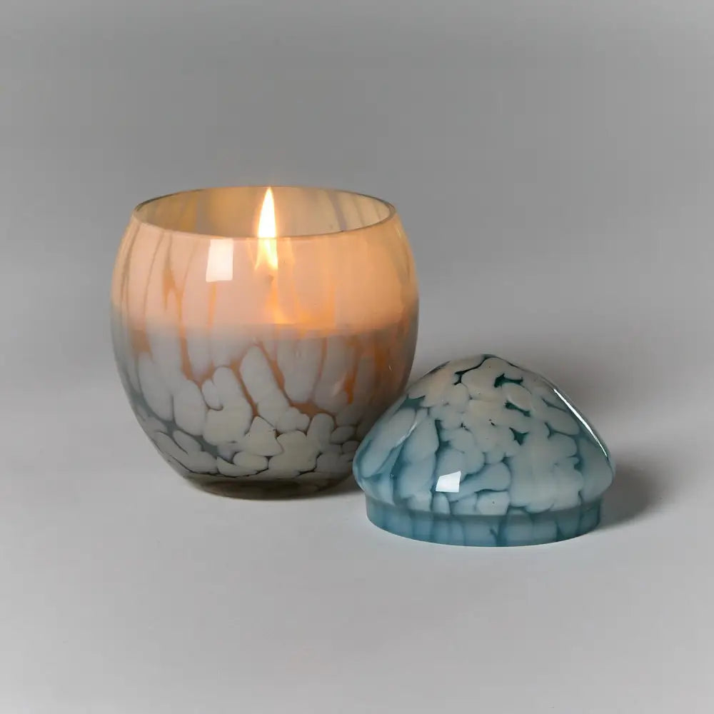 Hand-Crafted Cheena Egg Jar Candle - CANDLE