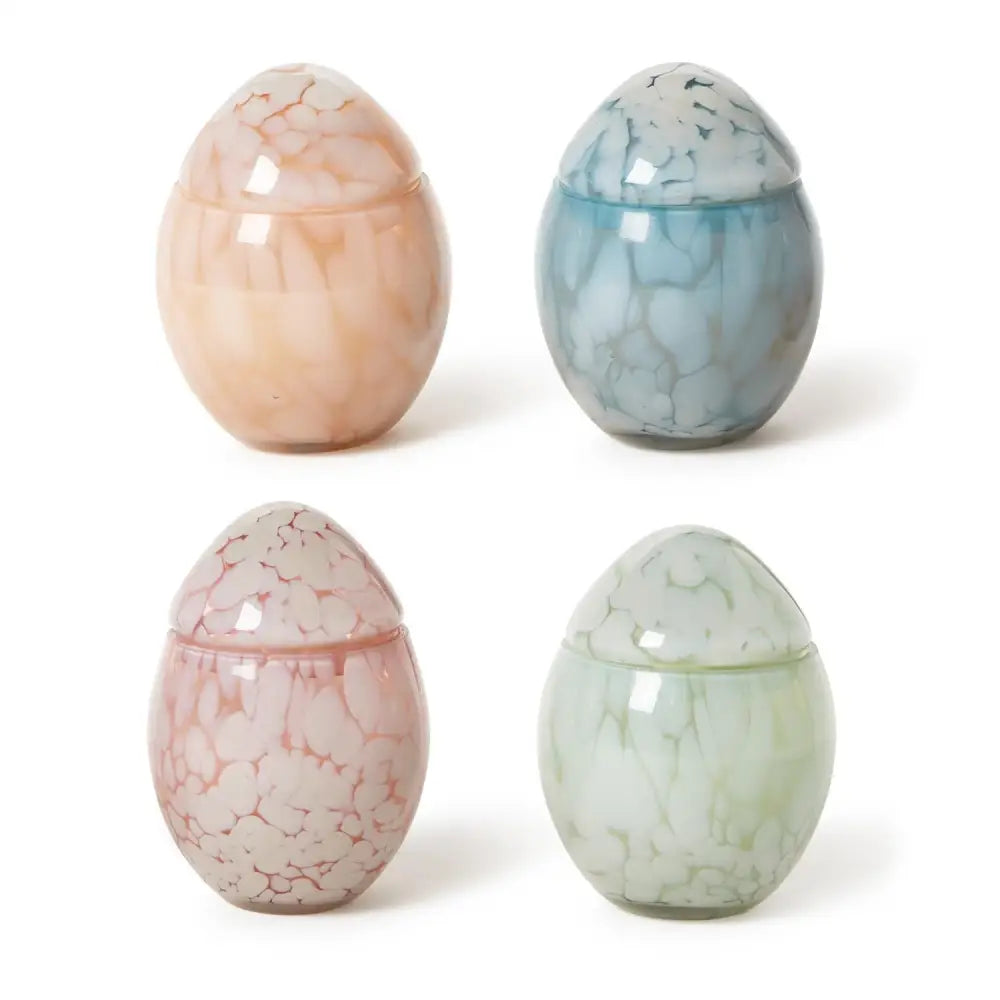 Hand-Crafted Cheena Egg Jar Candle - CANDLE
