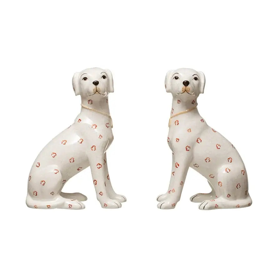 Hand-Painted Ceramic Dog - Accessories