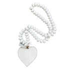 HEART DECOR WHITE BEADS - DECOR