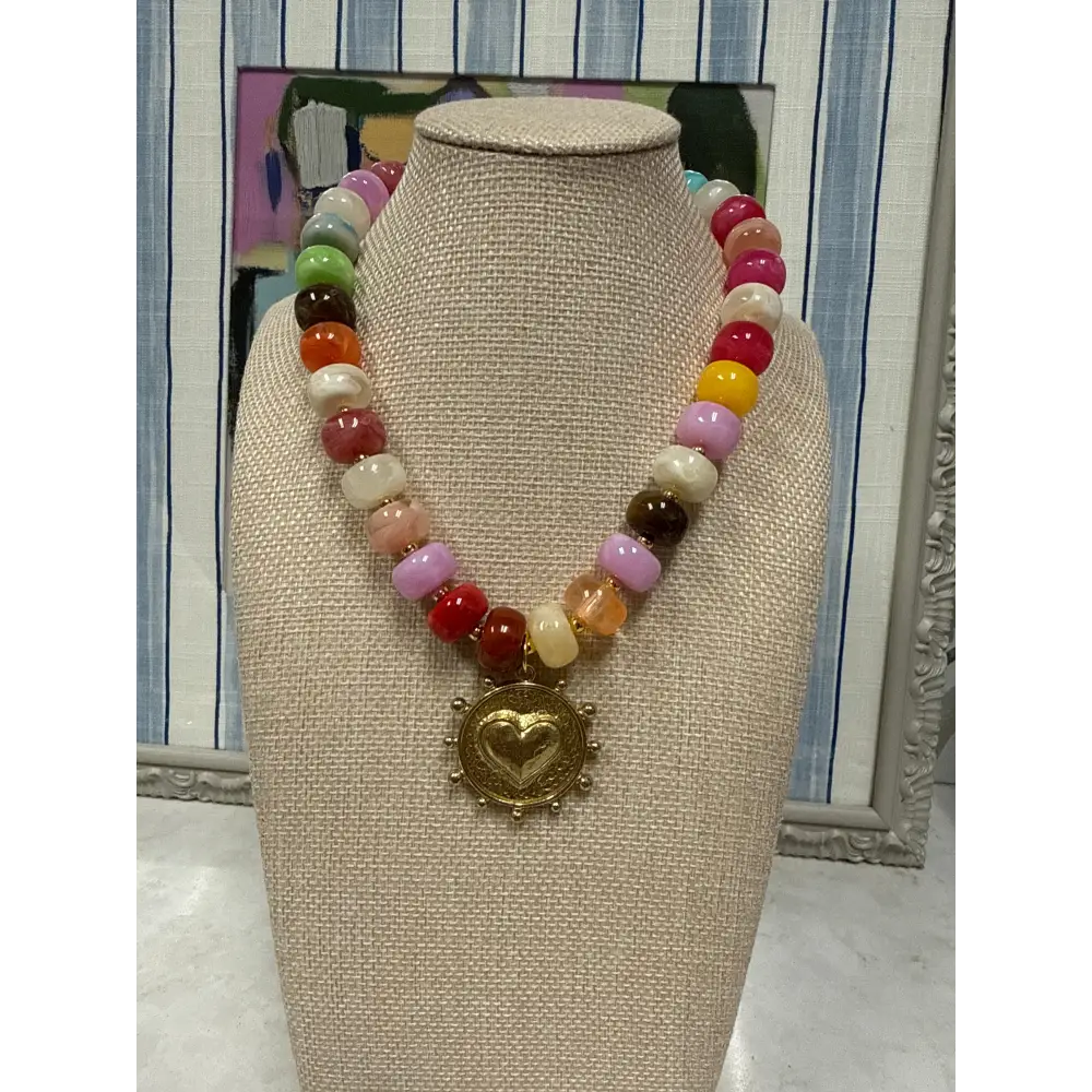 Heart Pendant Necklace - Necklace