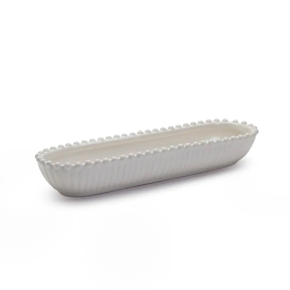 Heirloom Pearl Edge Oval Tidbit Dish - Gifts