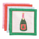 Holiday Cocktail Napkin Set - Champagne - Cocktail Napkins