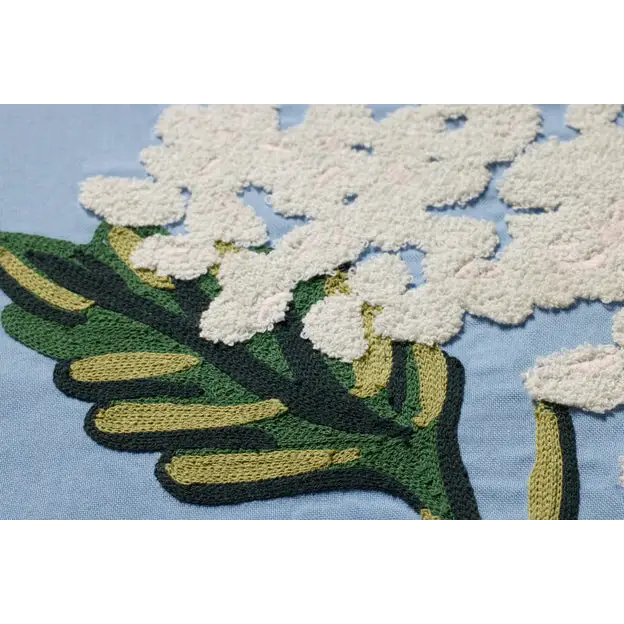 Hydrangea Embroidered Print - Artwork