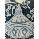 Ida Asian Blue Vase Throw Pillow with Feather Insert