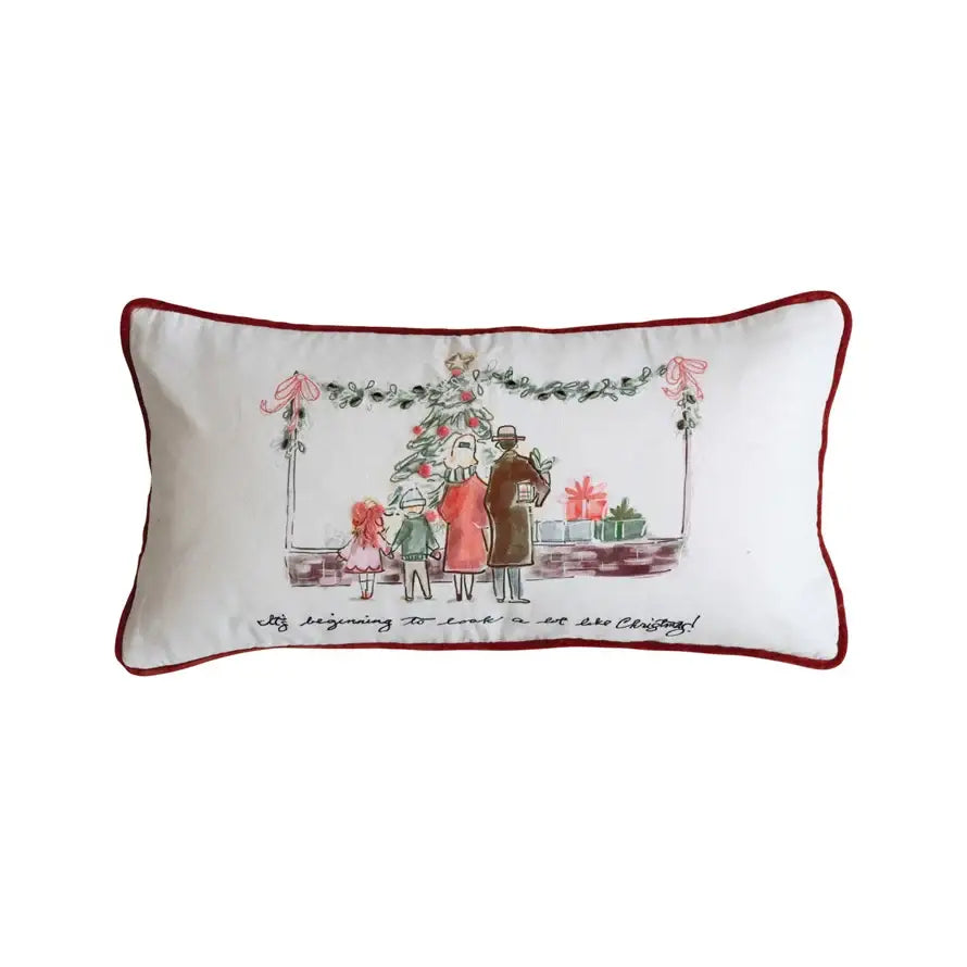 ’It’s Beginning to Look’ Lumbar Pillow - CHRISTMAS