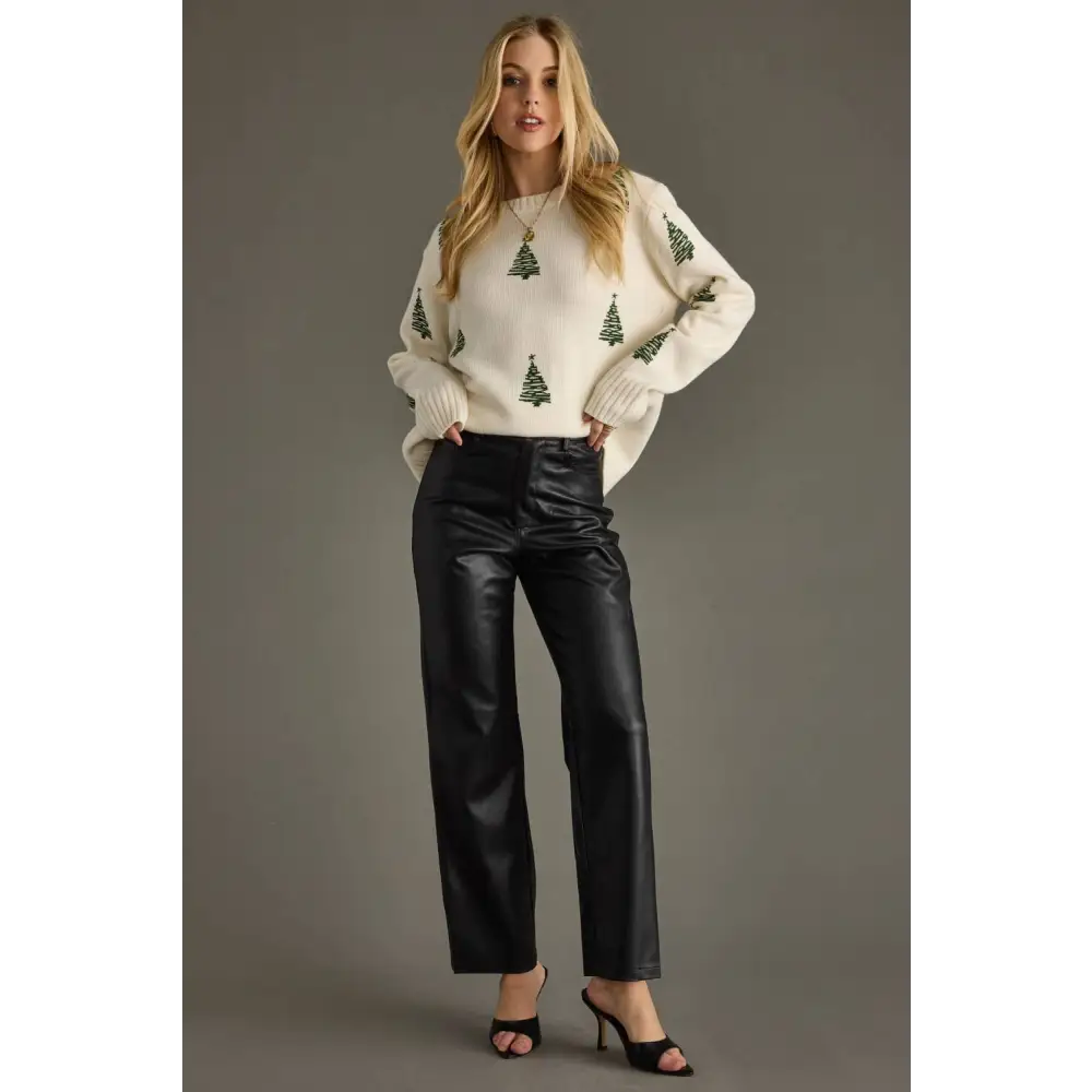 Ivory Tree Sweater