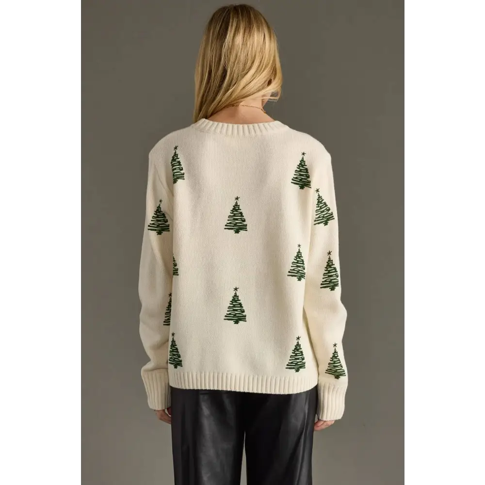 Ivory Tree Sweater