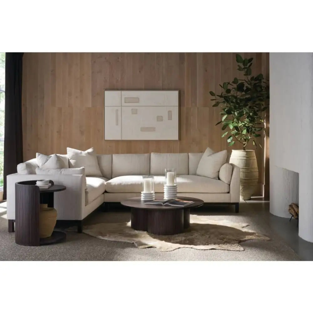 Kindred Alternate Round End Table - Godiva - End Table