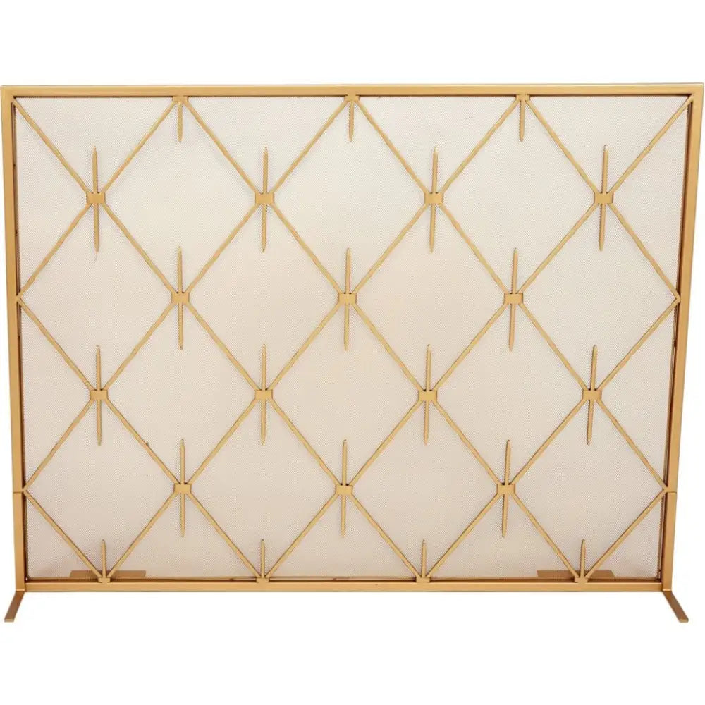 Korbyn Fireplace Screen - Gold - Fireplace Screen