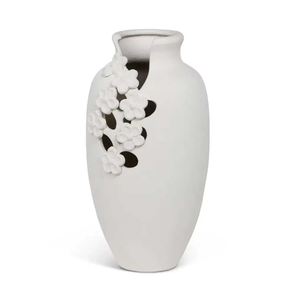La Fleur Tall Vase Matte White - Vase