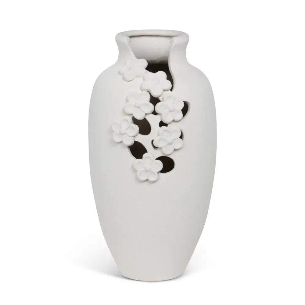 La Fleur Tall Vase Matte White - Vase