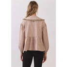 Lace Trim Peter Pan Collar Top RT264