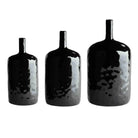 Large Black Stoneware Vase - Accessories