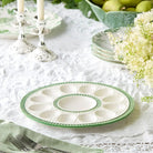 Le Jardin Embossed Rattan Egg Plate 12.25