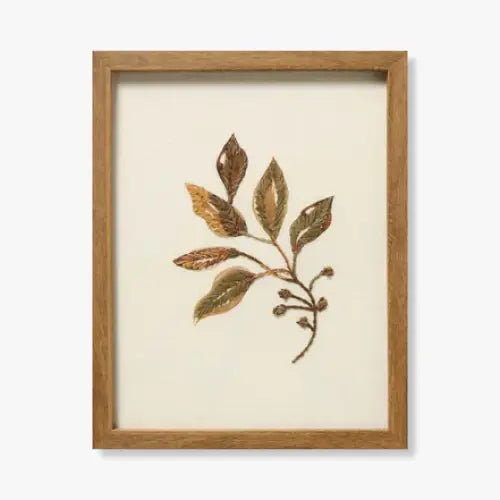 Leaf Stitched Art Prints - FOLIA - Wall Decor