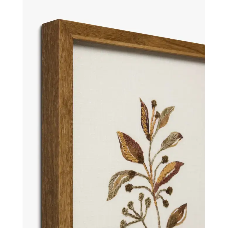 Leaf Stitched Art Prints - Wall Decor