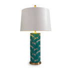 Leaping Cheetah Teal Table Lamp - Table Lamp