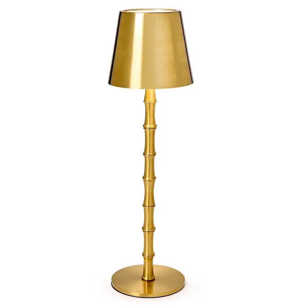 LED Cordless Gold Bamboo Lamp - LED Lamp