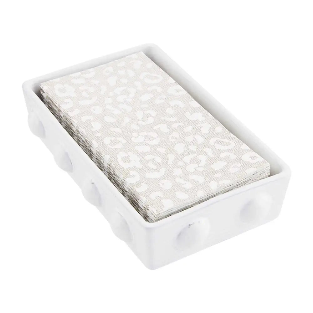 Leopard Guest Towel Caddy Set - Gifts