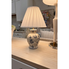 Light Blue and White Mini Table Lamp - Table Lamp
