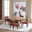 Light Wood 60’’ Round Dining Table - Dining Table