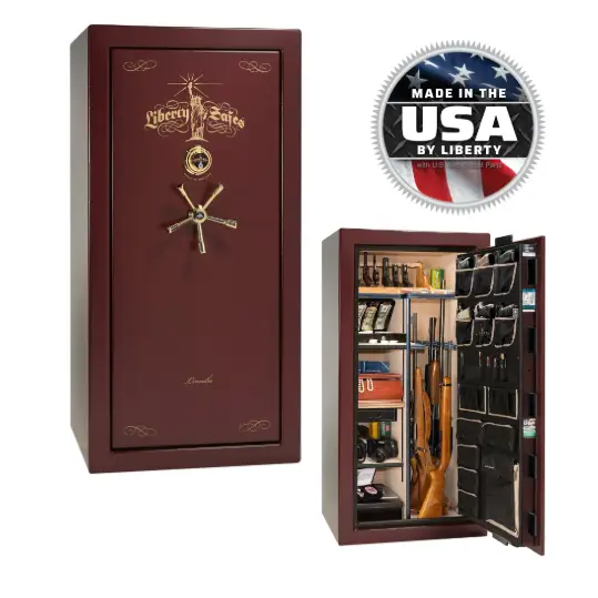 Lincoln 25 - Burgundy Gloss - Special - MECHANICAL - Gun Safe