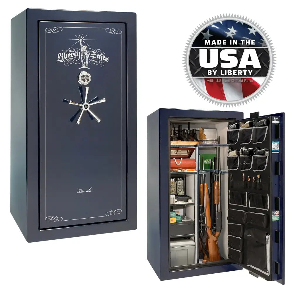 Lincoln 25 - GLOSS / MECHANICAL / BLUE - Gun Safe