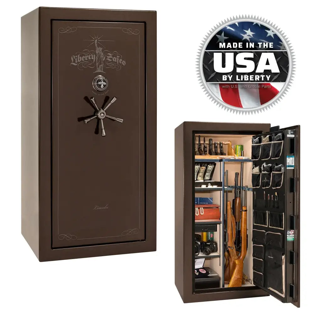 Lincoln 25 - GLOSS / MECHANICAL / BRONZE - Gun Safe