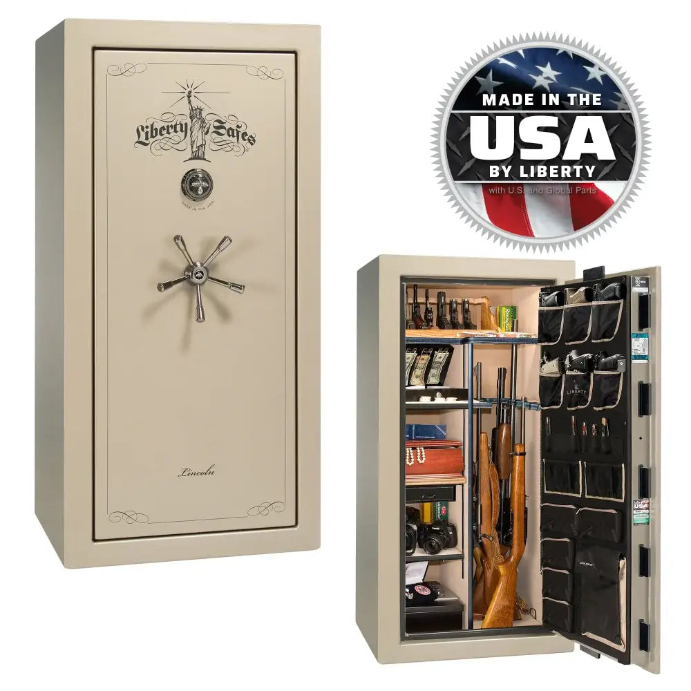 Lincoln 25 - GLOSS / MECHANICAL / CHAMPAGNE - Gun Safe