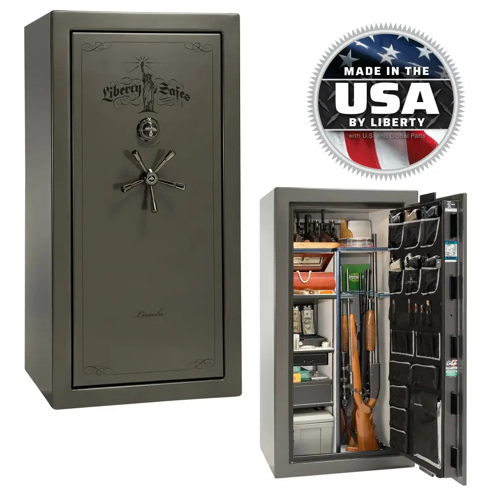 Lincoln 25 - GLOSS / MECHANICAL / GRAY - Gun Safe
