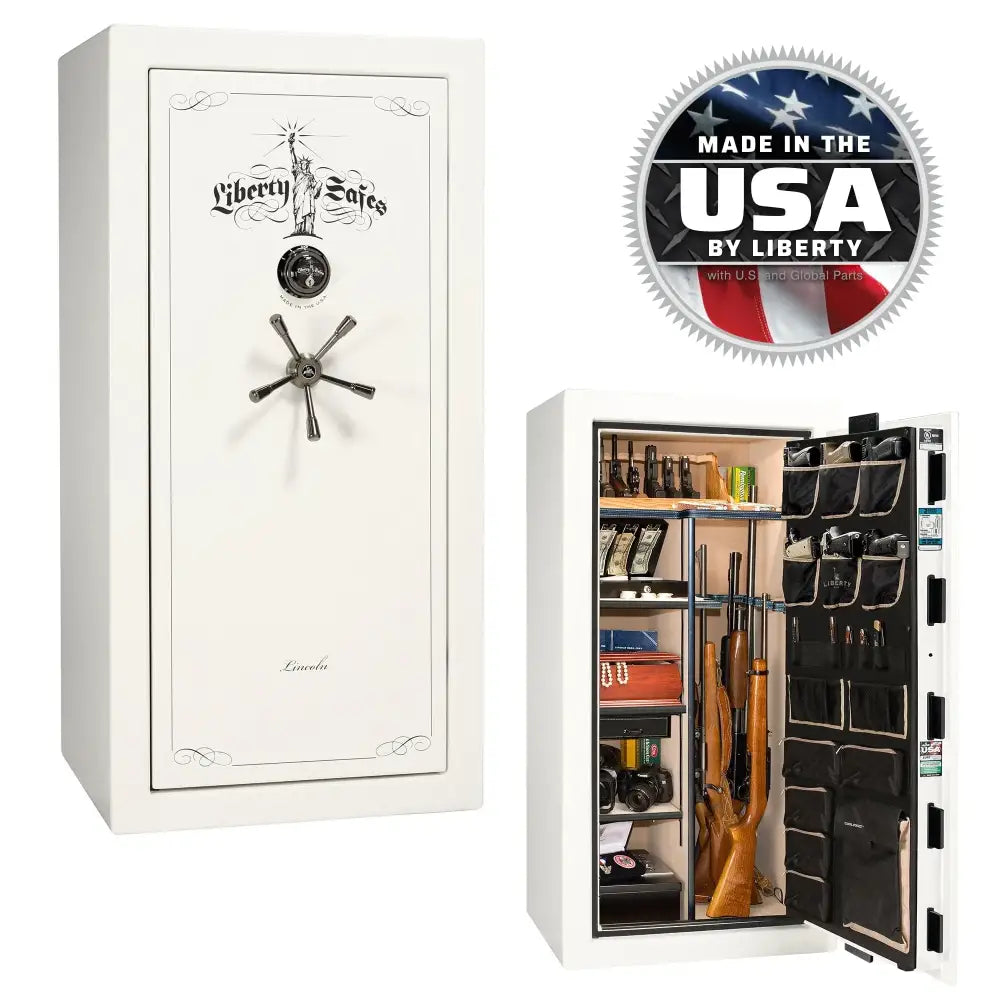 Lincoln 25 - GLOSS / MECHANICAL / WHITE - Gun Safe