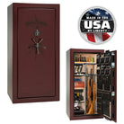Lincoln 25 - MARBLE/BLACKOUT / MECHANICAL / BURGUNDY - Gun Safe