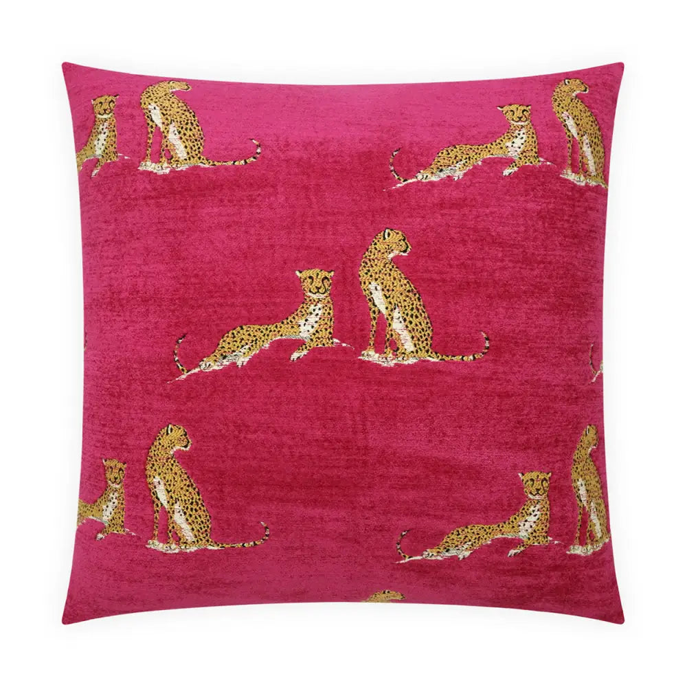 Little Iris Throw Pillow - Fuchsia - Throw Pillow