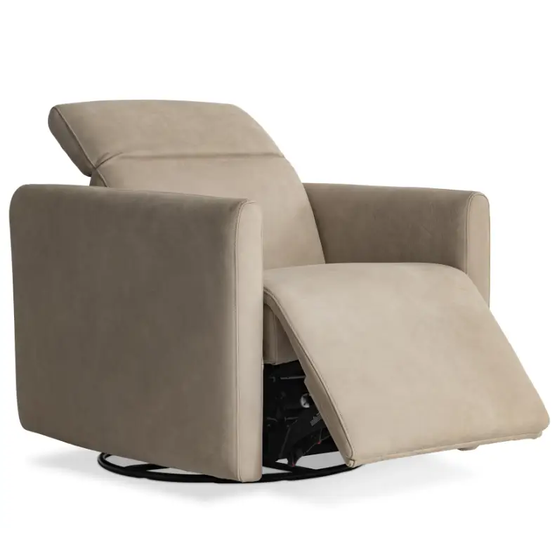 Livvy Leather Power Motion Swivel Chair - Recliner