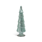 LUSTROUS SAGE GLASS TREE - CHRISTMAS