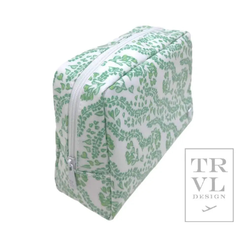 Luxe Gloss Wash Bag Med - All Heart Kelly Green