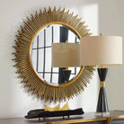 Marlo Round Gold Mirror - ACCENT MIRROR