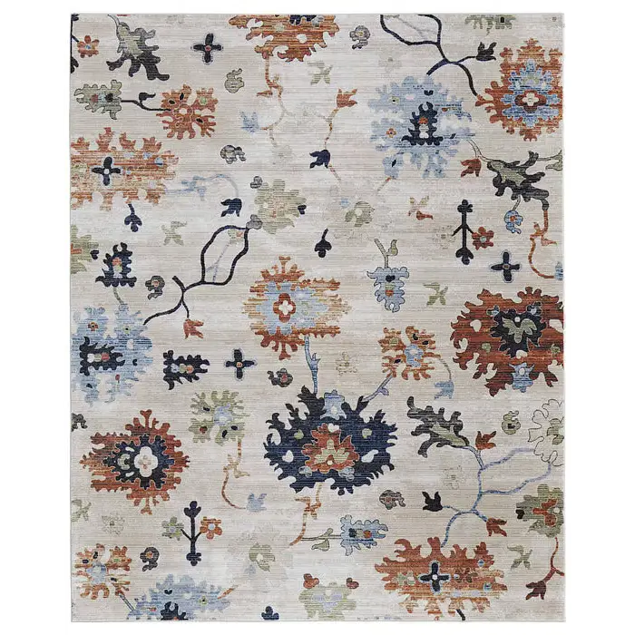 Melrose Multi/Ivory Area Rug - Area Rugs