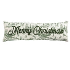 Merry Christmas Toile Long Pillow - Christmas Pillow