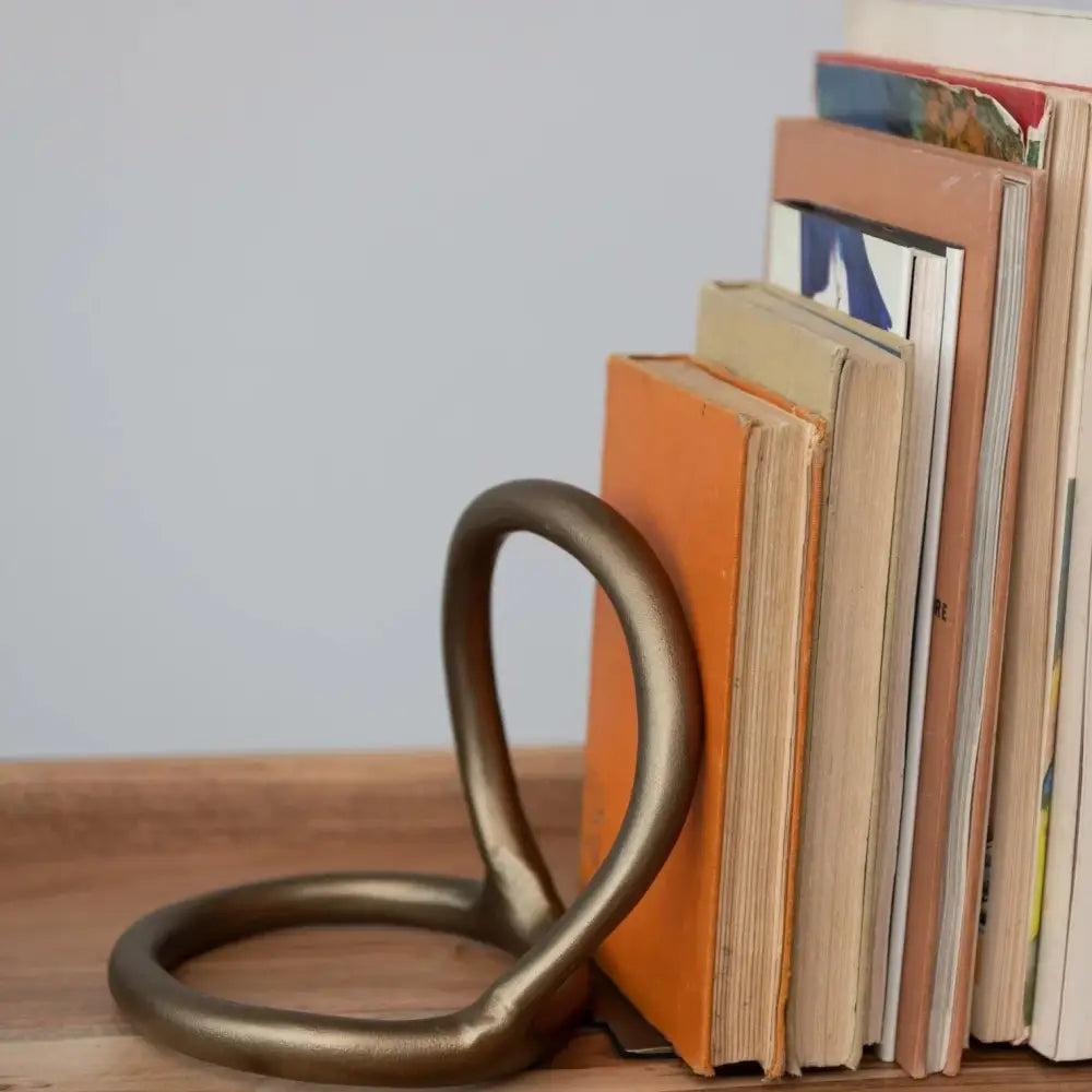 Metal Abstract Bookends Set of 2 - BOOKENDS