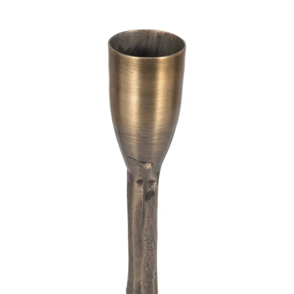 Metal Forged Five-Taper Candle Holder - Bronze 16 in.