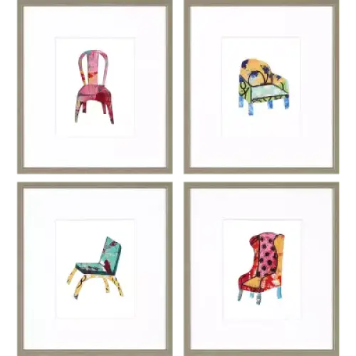 Mod Chairs I S/4 - Wall Decor