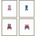 Mod Chairs II S/4 - Wall Decor