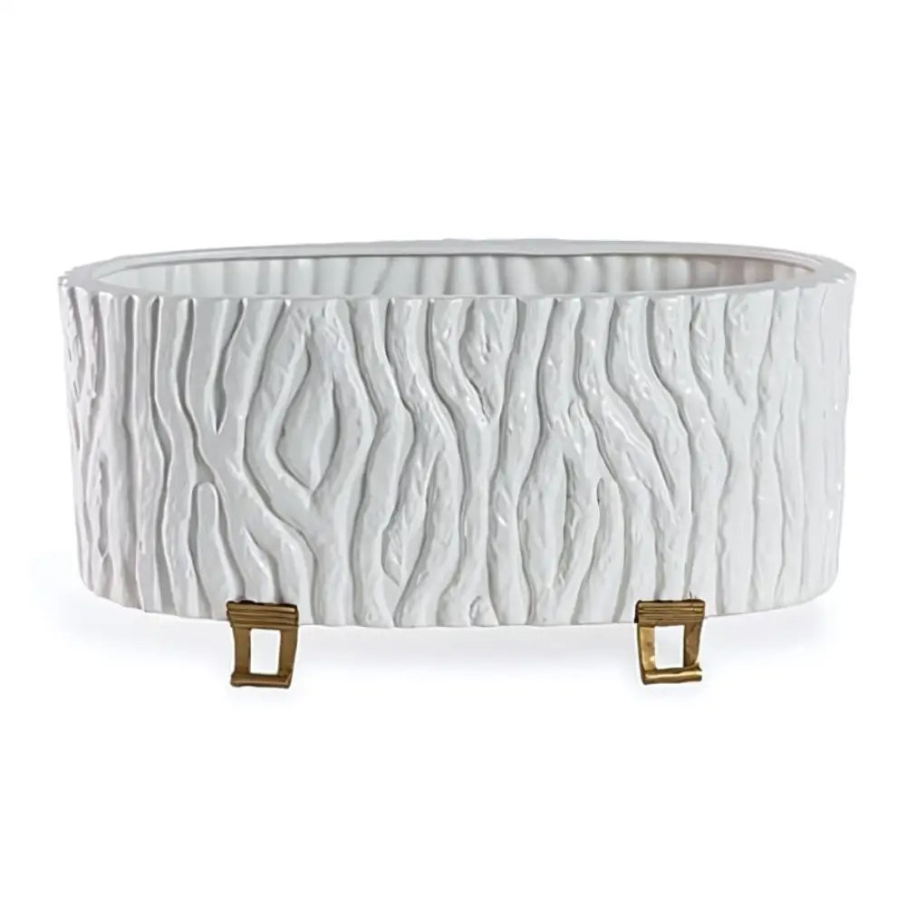 Montana Oval Planter - White - Planter