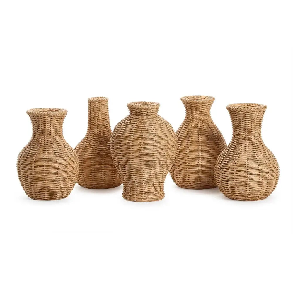 Natural Basket Weave Vase - Accessories