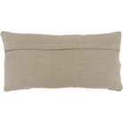 Natural Embroidered Chevron Block 12’’X24’’ Throw Pillow - Lumbar Pillow